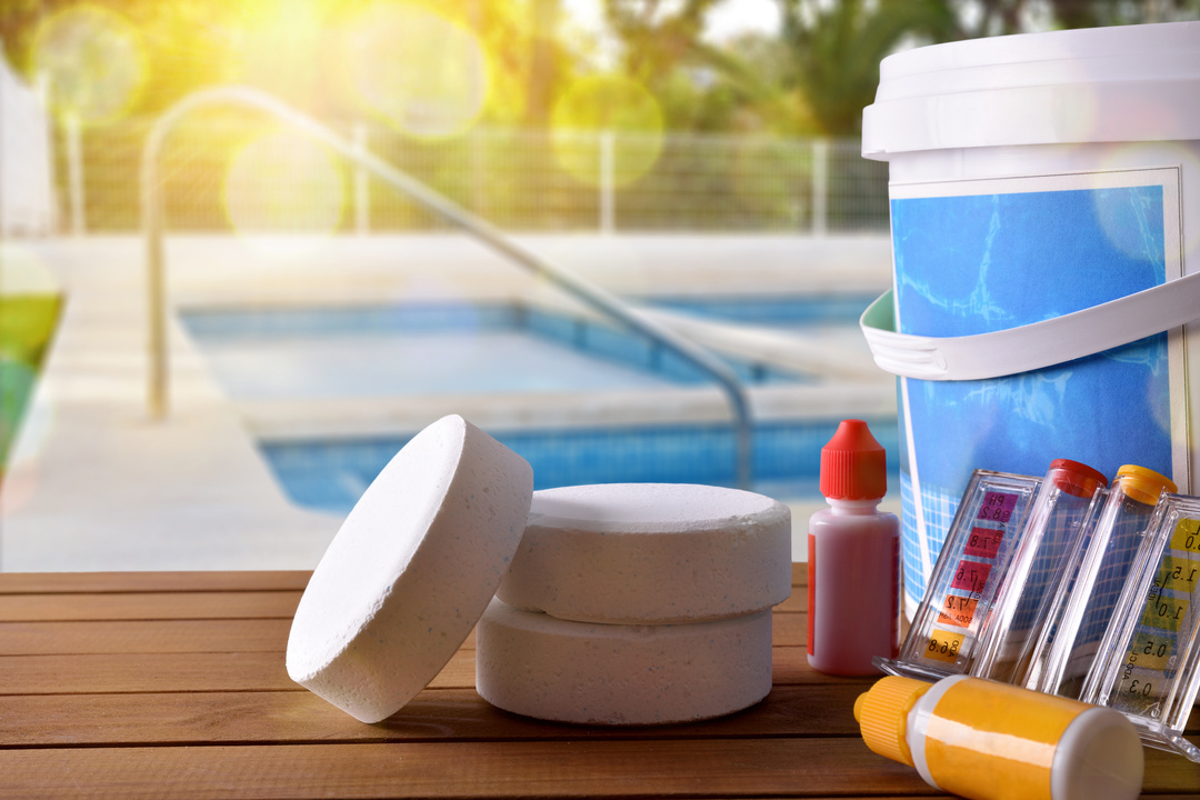 Image of pool chemicals